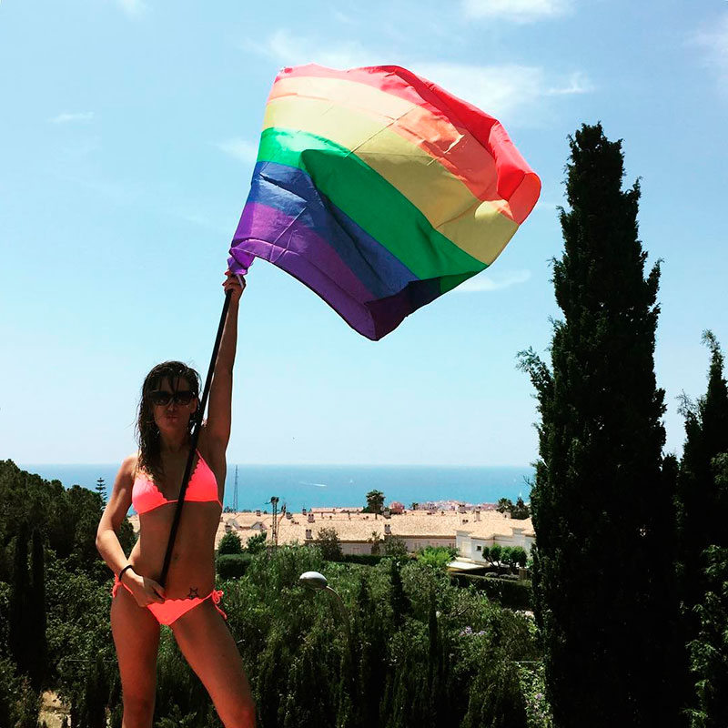 Nagore Robles Bikini Sext Bandera Orgullo Lgtbi