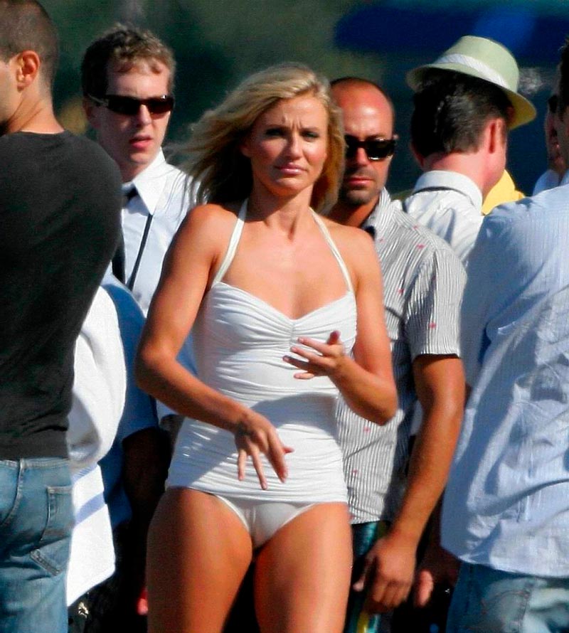 Cameron Diaz Tetas Pillada Paparazzi Topless 5