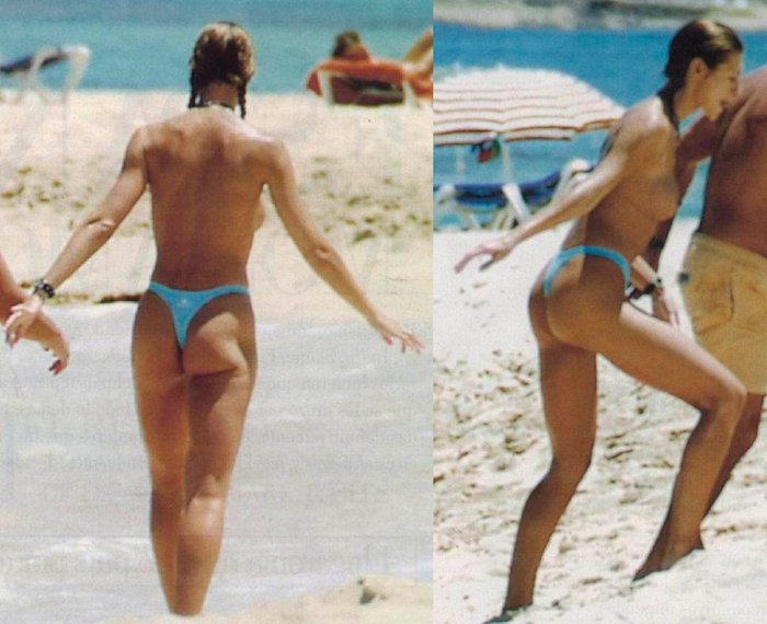 Mónica Pont Pillada Topless Playa Ibiza 2