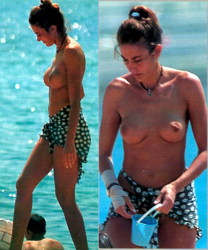 Elsa Anka Pillada Fotos Topless Playa 6