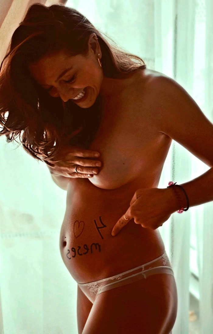 Cristina Alarcón Foto Embarazada Instagram Desnuda