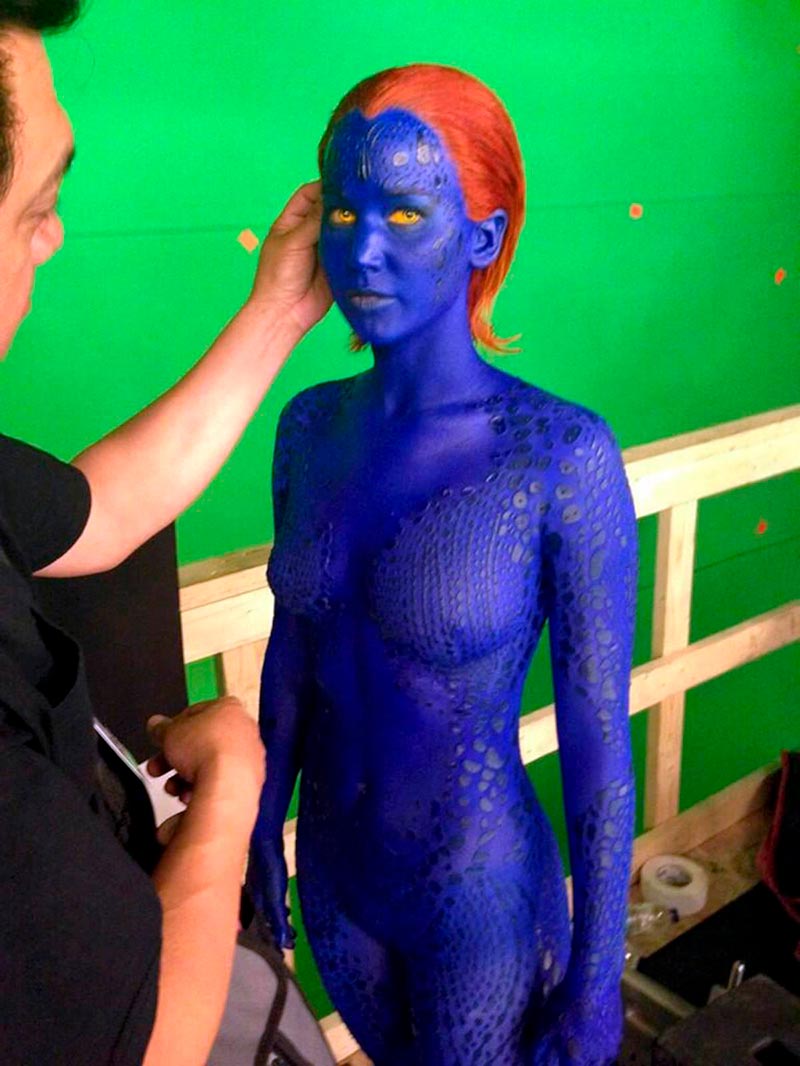 Jennifer Lawrence Desnuda Mutante Mística Película Xmen
